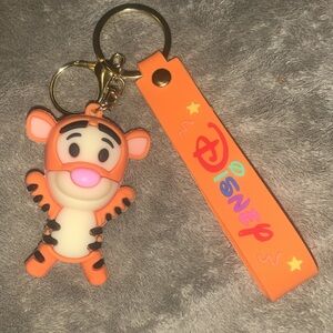 Disney Orange and Pink Stuffed Animal Charm